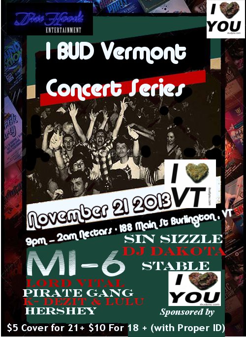 I Bud Vermont Concert Series (Clash Of The Titans 2) Nov 21st 2013 